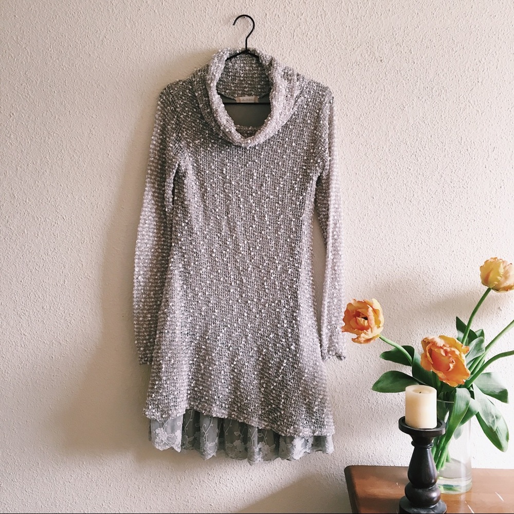 Altar’d State Knit and Lace Dress | S